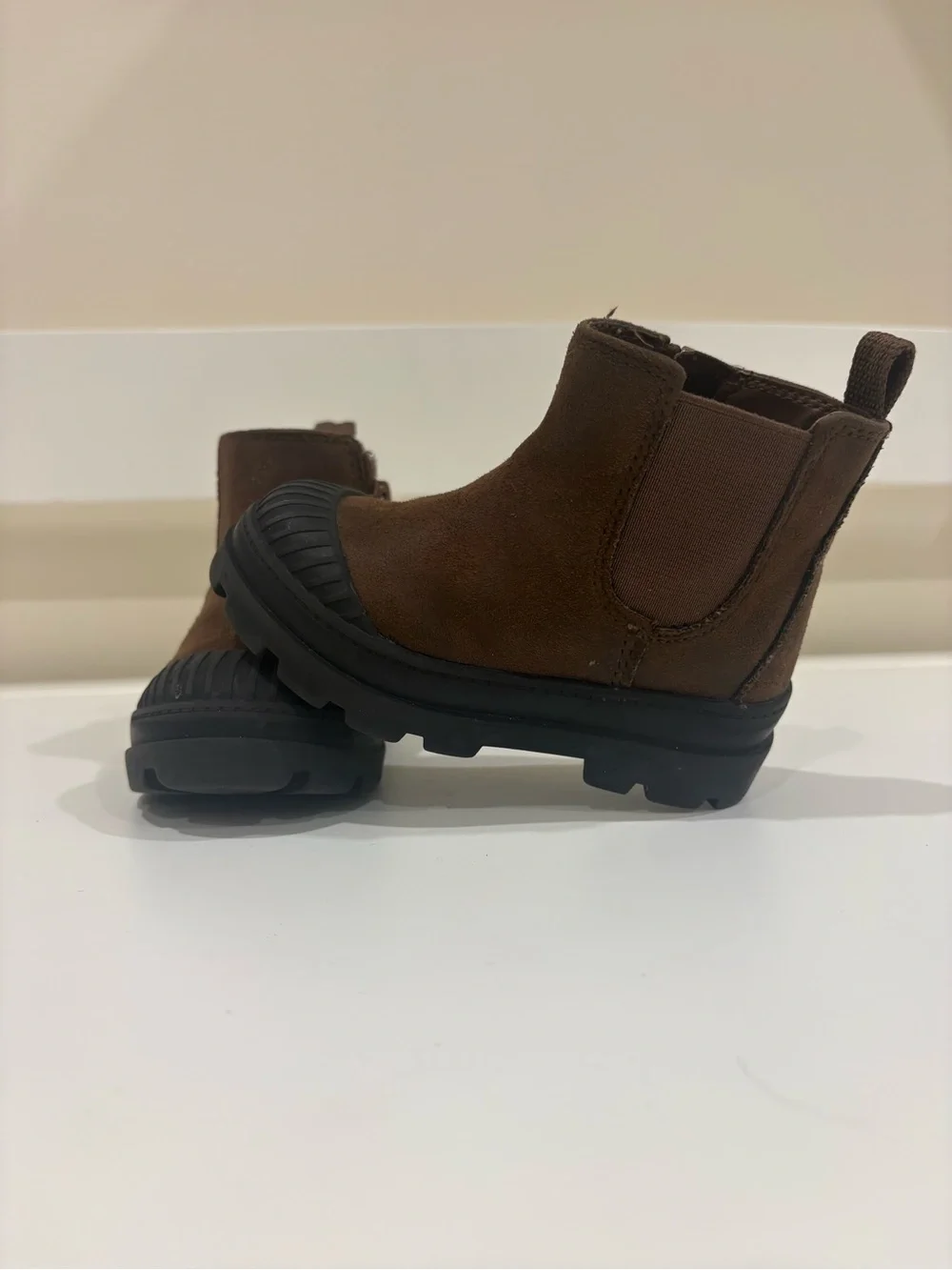 H&M Brown Kids Chelsea Boots with Black Tread